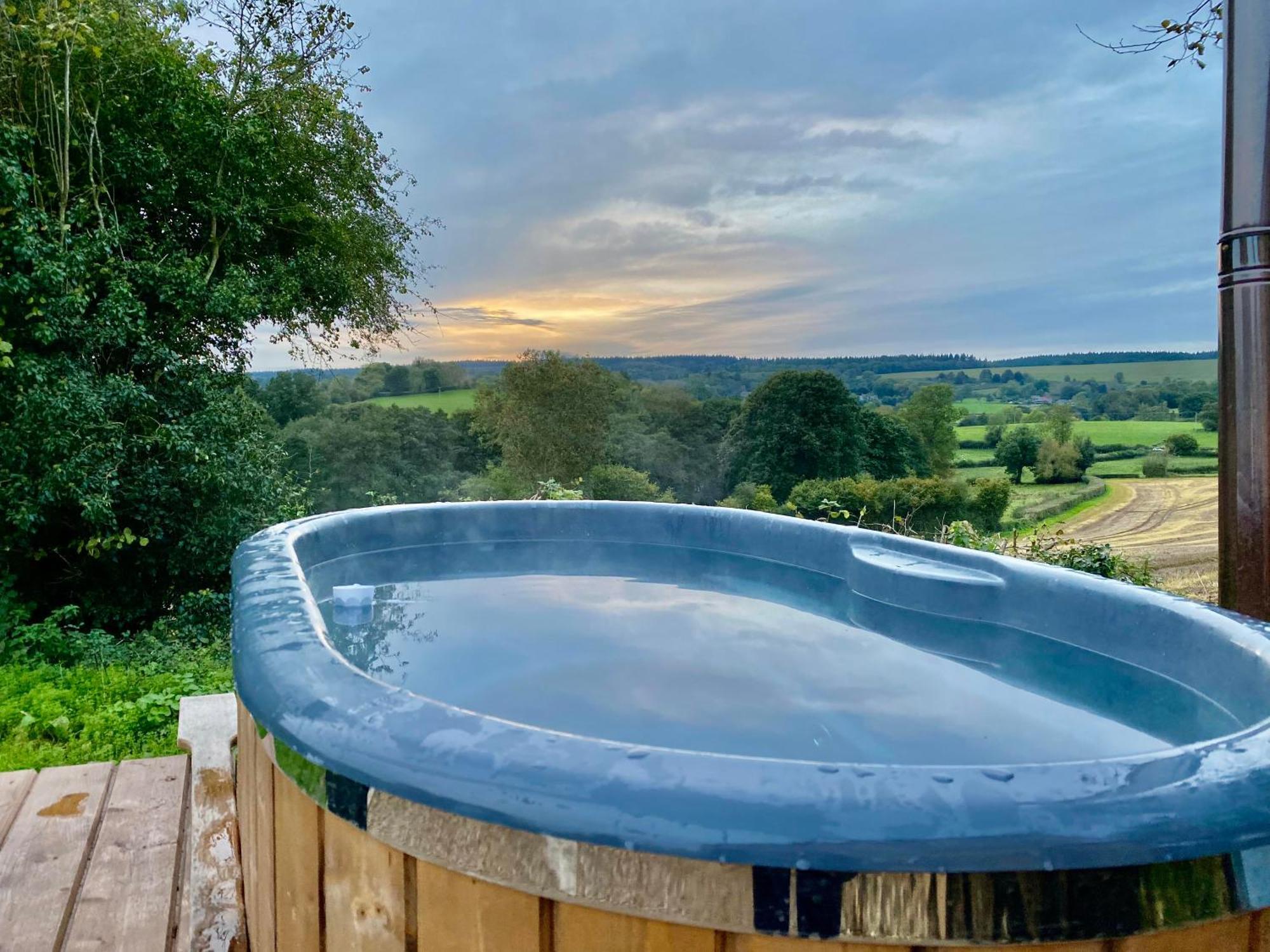 Romantic Nature Retreat, Luxury Glamping & Stargazing Views - Dragonfly Shepherd Hut Yarpole Экстерьер фото