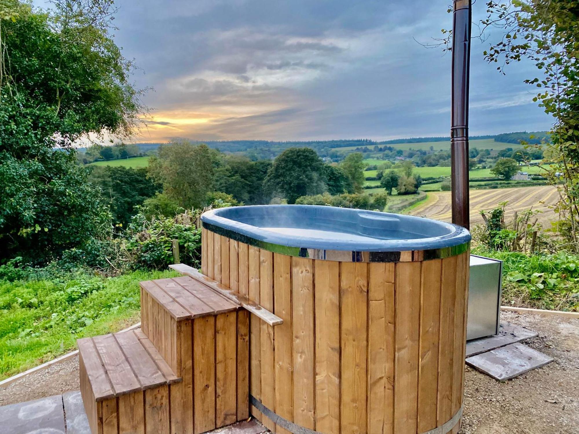 Romantic Nature Retreat, Luxury Glamping & Stargazing Views - Dragonfly Shepherd Hut Yarpole Экстерьер фото